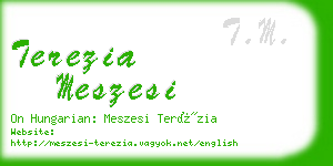 terezia meszesi business card